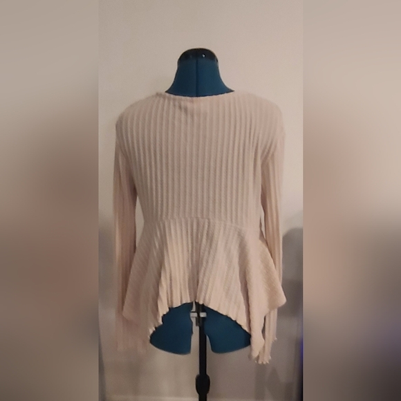 Urban Outfitters Out From Under Flyaway Tie Front Top, Cream, Large - Picture 7 of 10